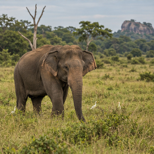 Wild elephant in Yala National Park
